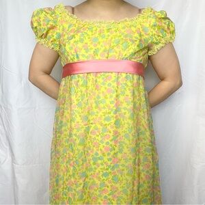 Handmade vintage Bridgerton style floral dress, fits size extra small
